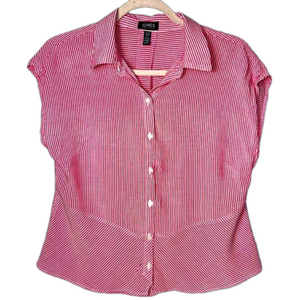 Jones New York Striped Button Down Shirt